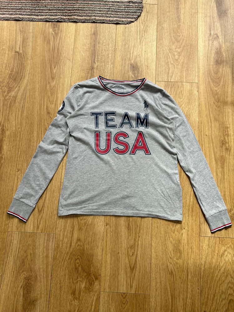 Grey Ralph Lauren long sleeve tshirt