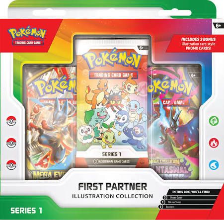 (Ripped) Pokémon TCG  First Partner Illustration Collection Series 1