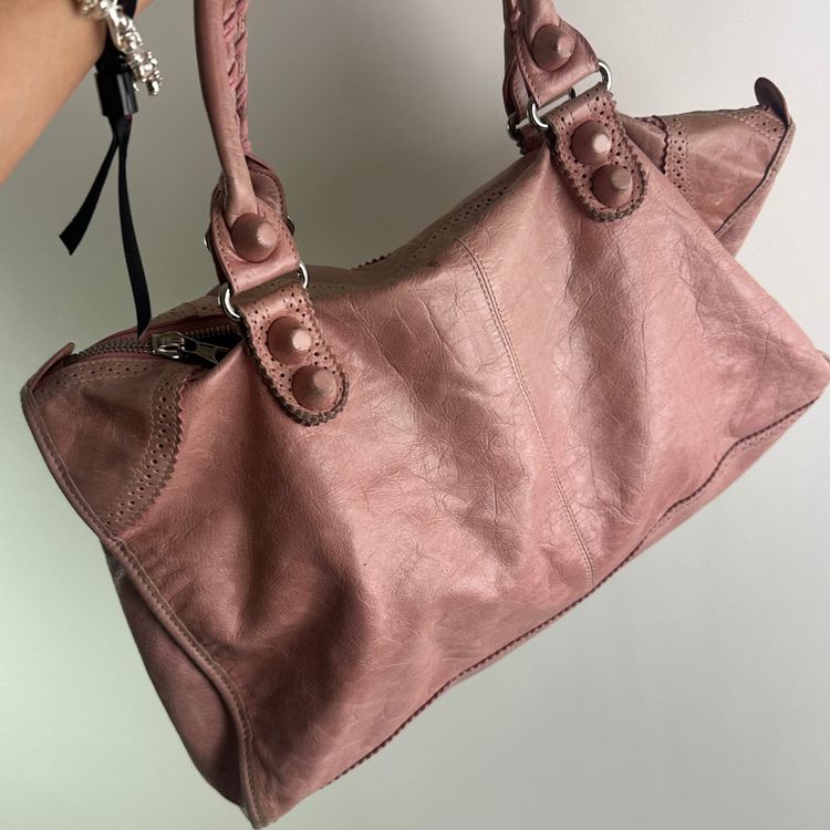 Balenciaga Pink Leather Handbag 4