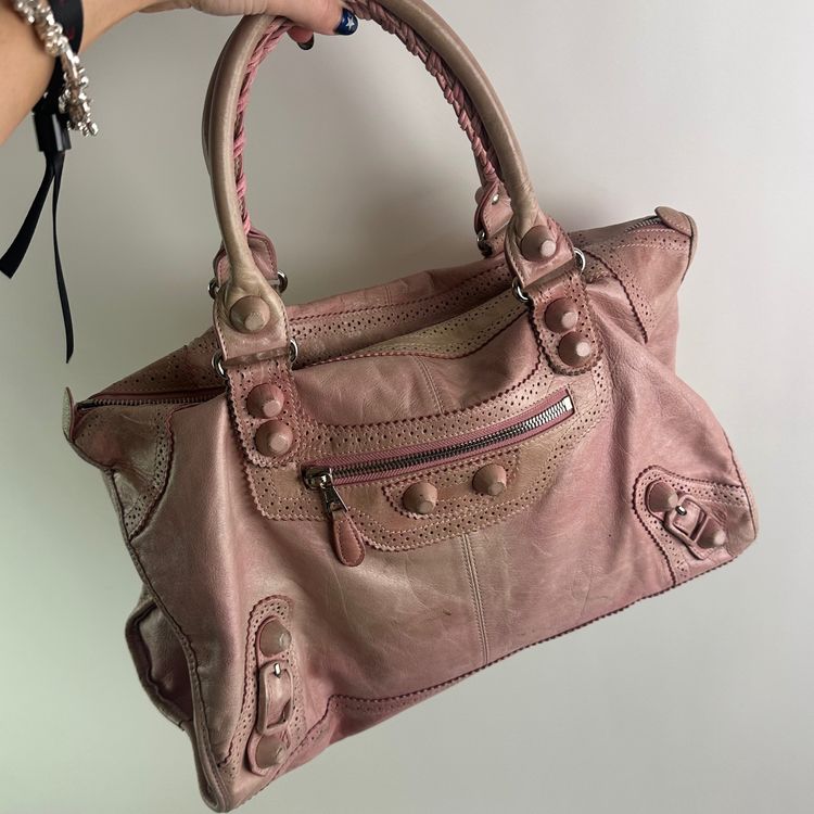 Balenciaga Pink Leather Handbag 3