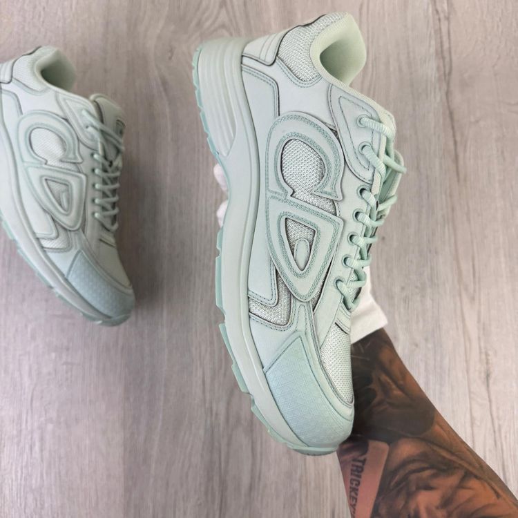 Dior x Stone Island B30 Men’s Mint Green Trainers - 43 (Uk 9) image 2