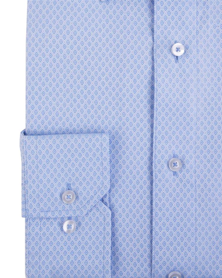 Double Two Mens Pure Cotton Patterned LS Shirts in Collar 15 to 23 Inches, Multiple Options 16