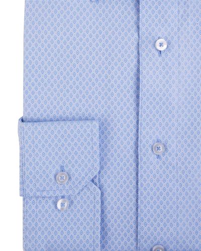 Double Two Mens Pure Cotton Patterned LS Shirts in Collar 15 to 23 Inches, Multiple Options 16