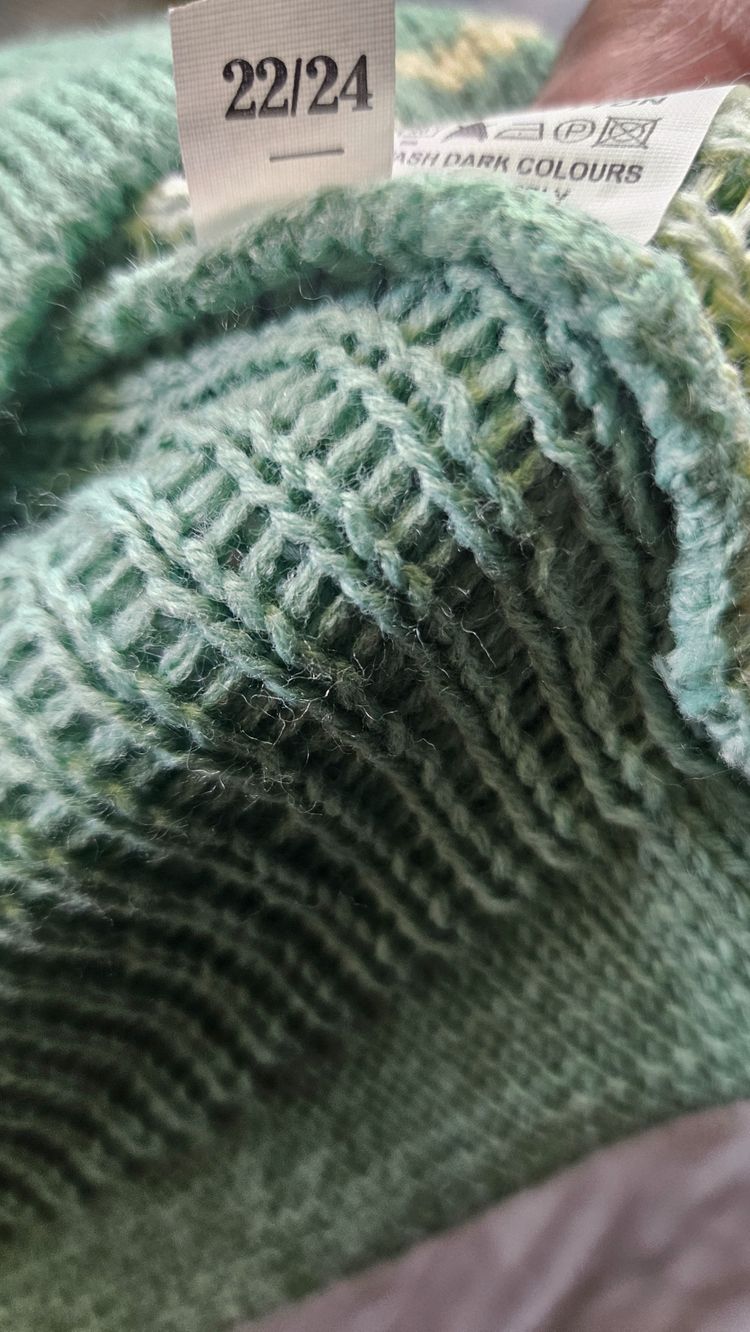 Club L Green Knit Sweater With Reindeer Pattern 3