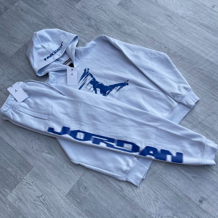Jordan Nike Air Jordan MVP Fleece Tracksuit Hoodie Joggers Sweatpants Set Baby Blue product image