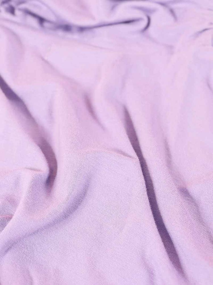 Tangle Gathered Turtleneck, Upcycled Cotton, in Lilac obraz 7