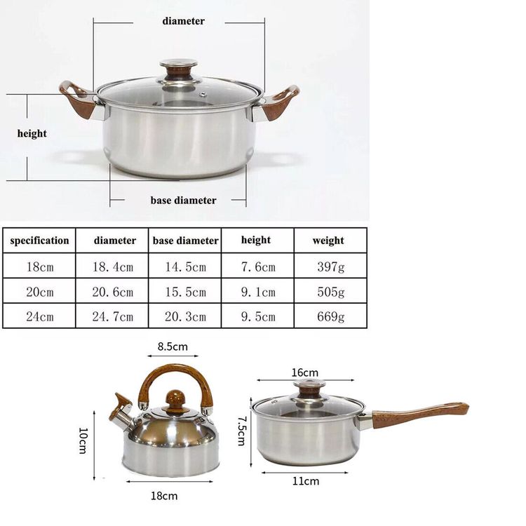 NEW 12pcs Stainless Steel Cookware Saucepan, Casserole & Fry Pan Set With Glass Lid UK 7