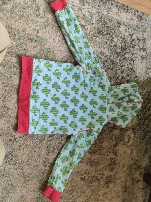Children'S Zip-Up Hoodie With Cactus Print imagen 3