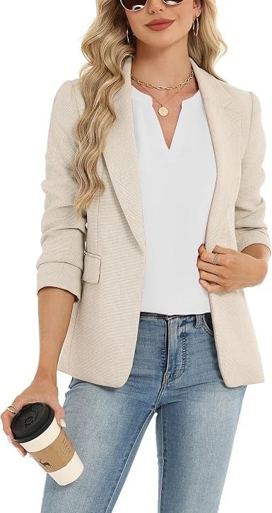 White Short Sleeve Blouse Top image 3