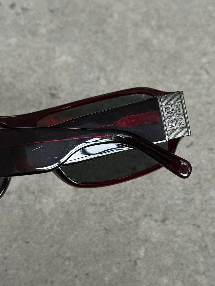 Givenchy 2000s Oversized Rectangle Logo Sunglasses image 5