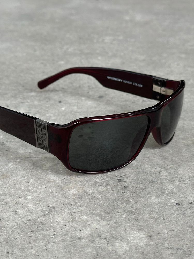 Givenchy 2000s Oversized Rectangle Logo Sunglasses image 1