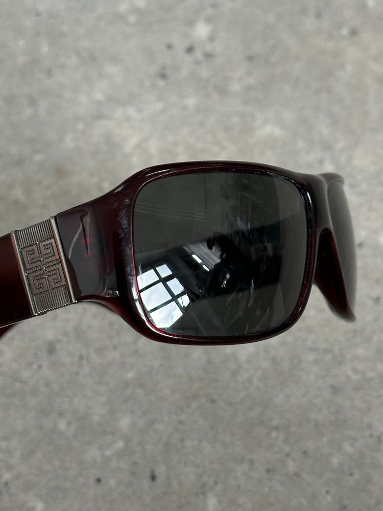 Givenchy 2000s Oversized Rectangle Logo Sunglasses image 4