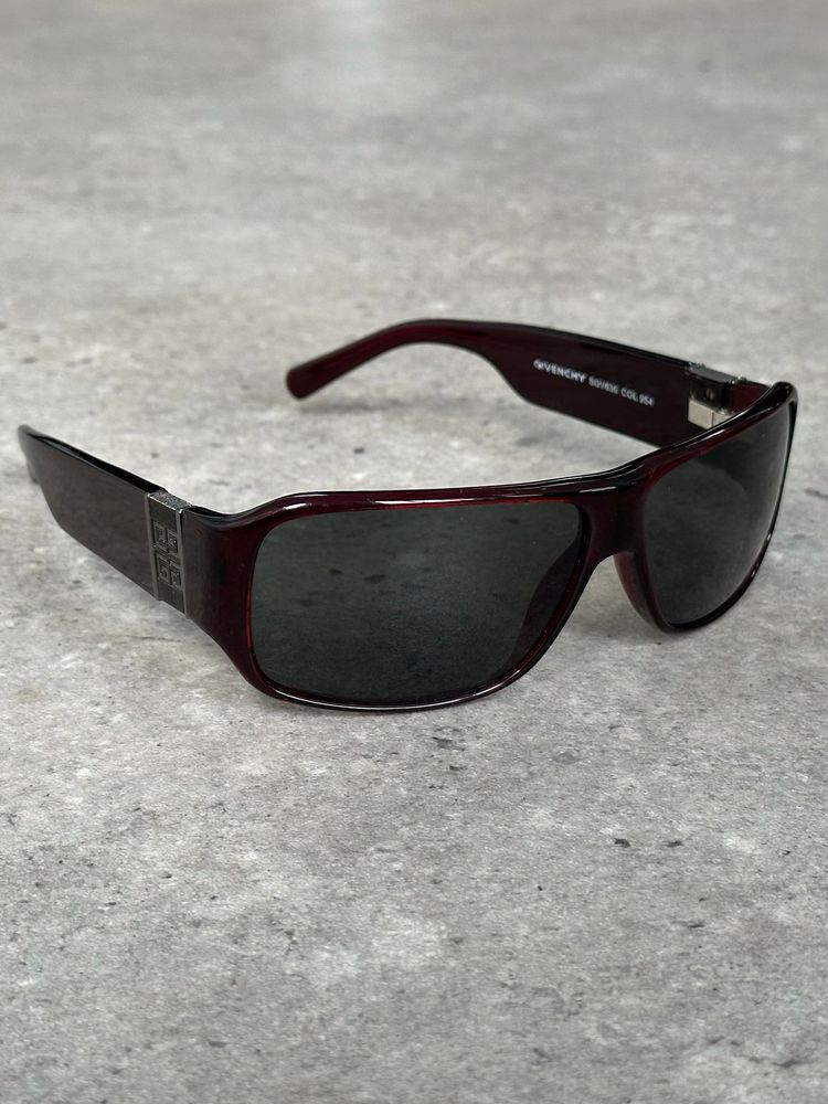 Givenchy 2000s Oversized Rectangle Logo Sunglasses image 13