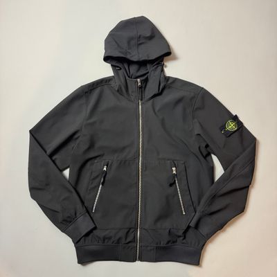 Stone Island Black Light Soft Shell R Jacket - Large
