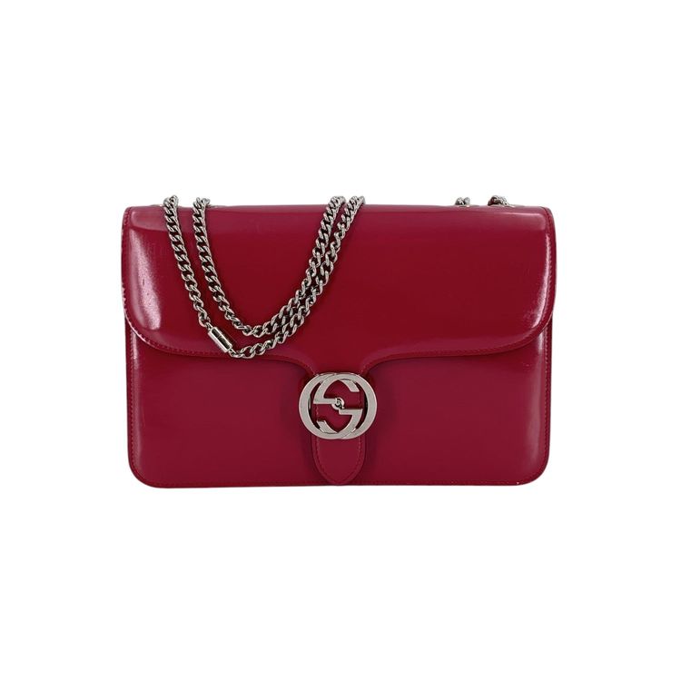 Gucci Leather Shoulder Bag Interlocking imagen 1