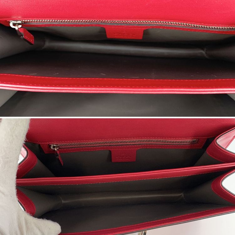 Gucci Leather Shoulder Bag Interlocking imagen 7