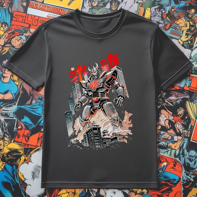Kaiju Robot Anime T-shirt image 3