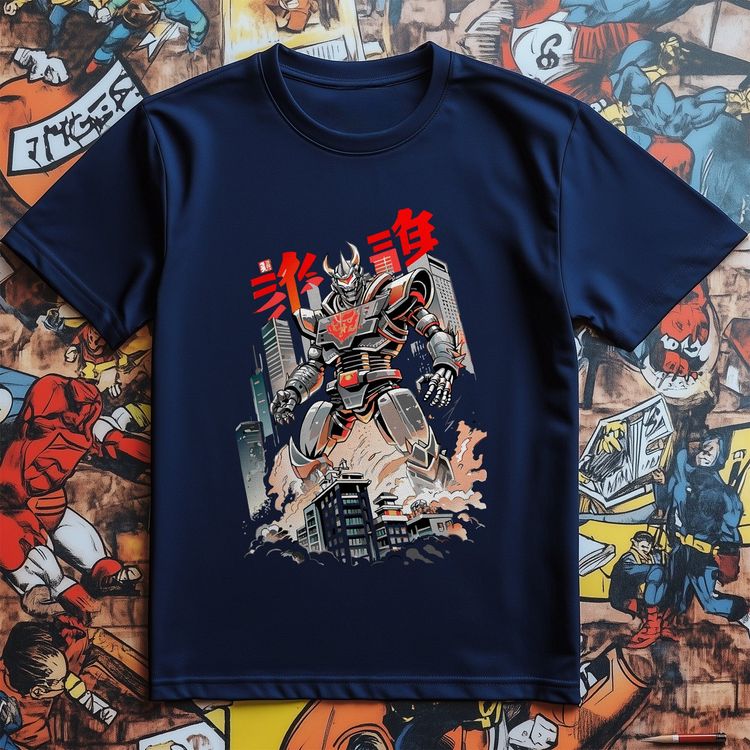 Kaiju Robot Anime T-shirt image 5