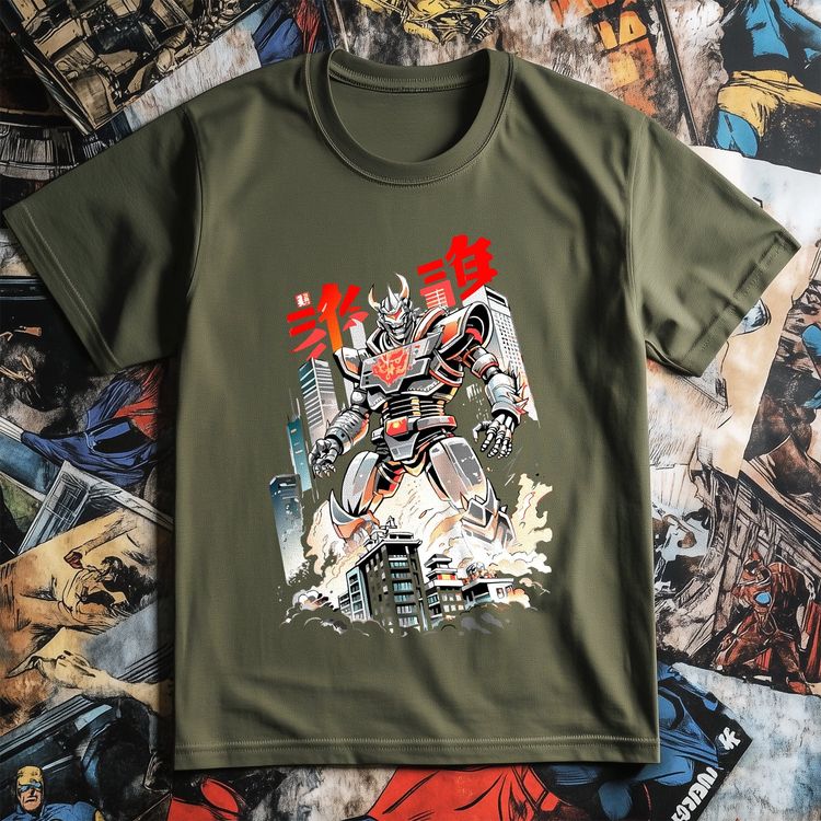 Kaiju Robot Anime T-shirt image 4