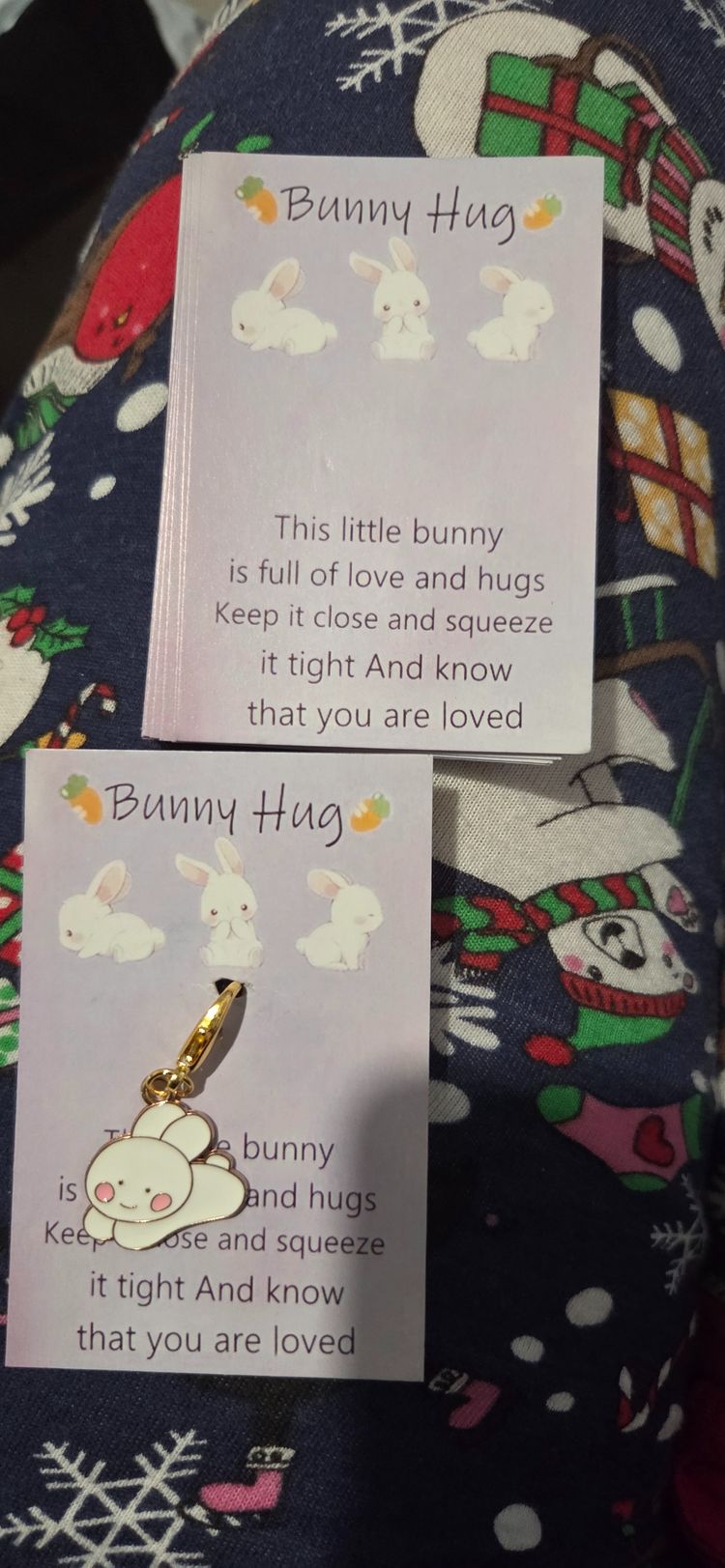 Bunny-Themed Keychain Charms