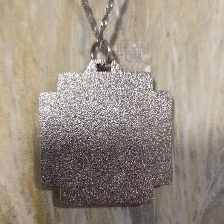 Religious Pendant Necklace With Red Cross Background image 7
