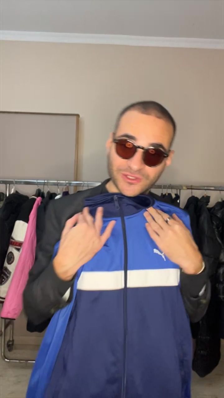Puma felpa puma zip taglia s/m colore blu  product image