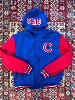 Blue And Red Hoodie Jacket L double face