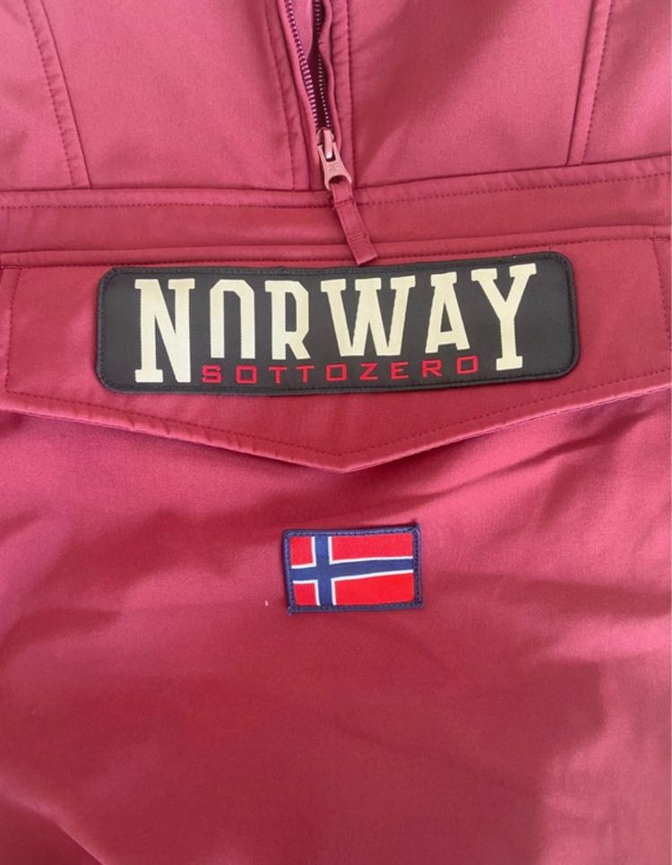 Norway Nautical School Red Hooded Jacket M image 2