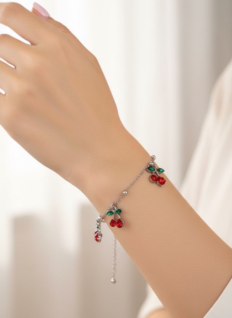 Cherry Charm Bracelet