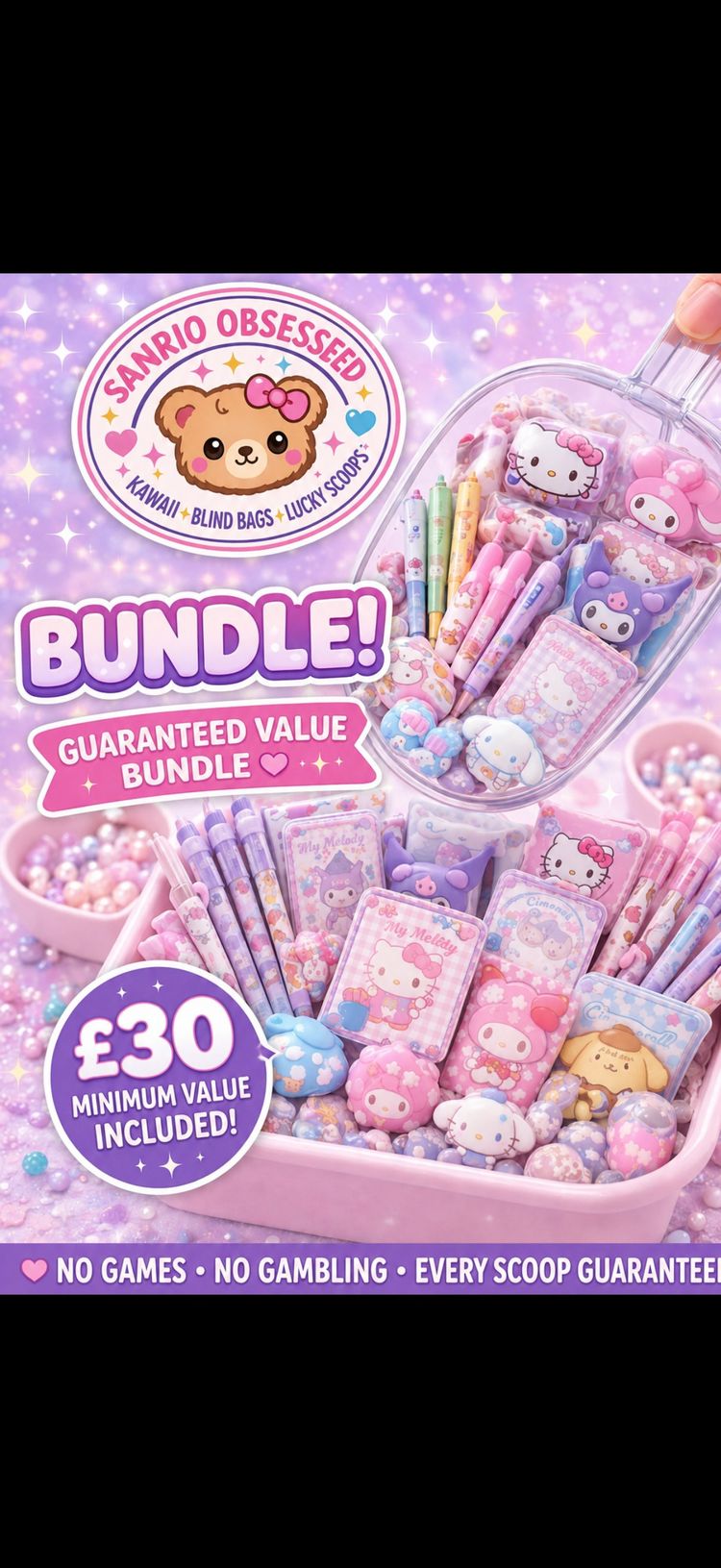 Sanrio Obsessed Bundle Builder to the value of £30