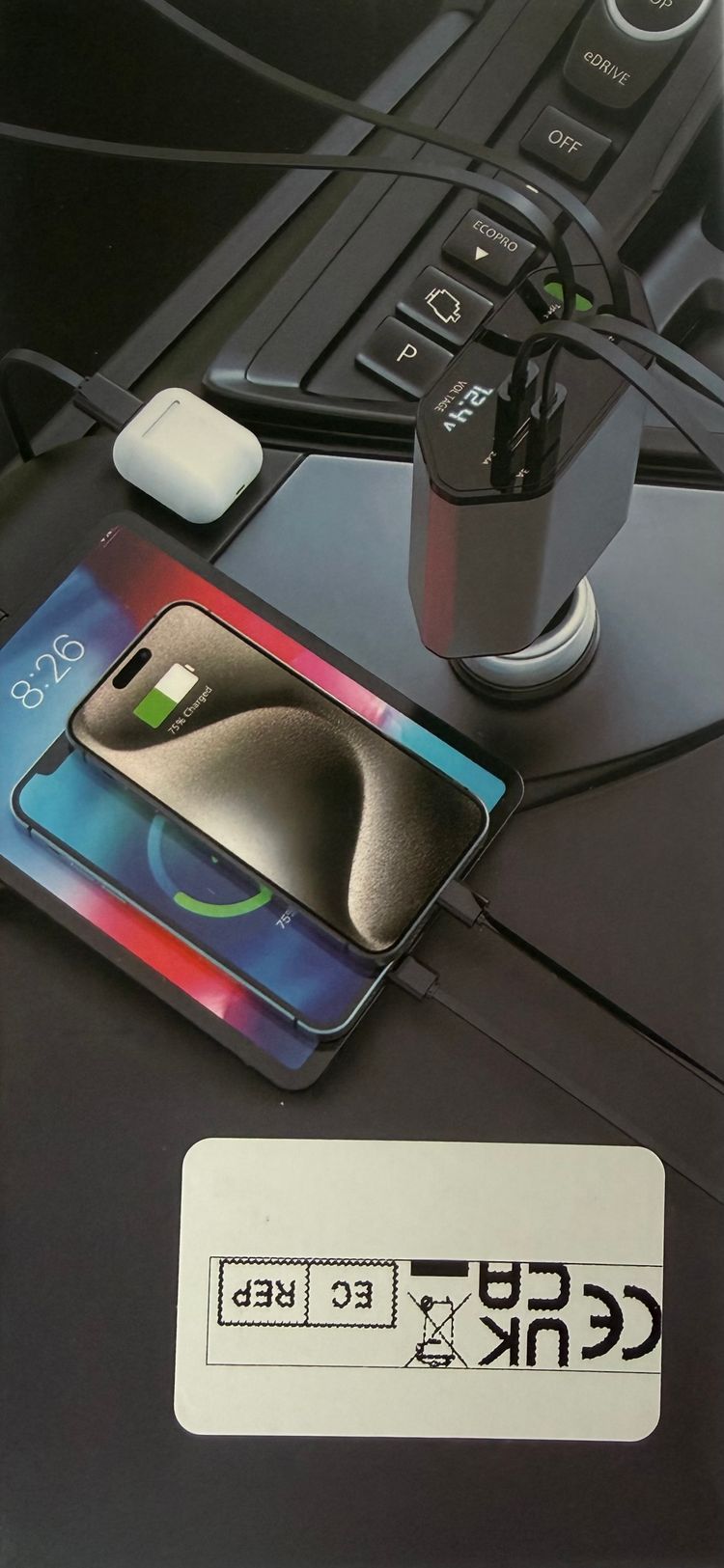 Car Charger Adapter obraz 2