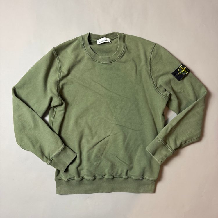 Stone Island Khaki Green Sweatshirt - Medium