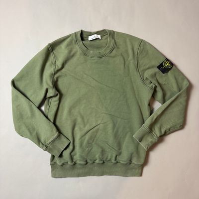 Stone Island Khaki Green Sweatshirt - Medium