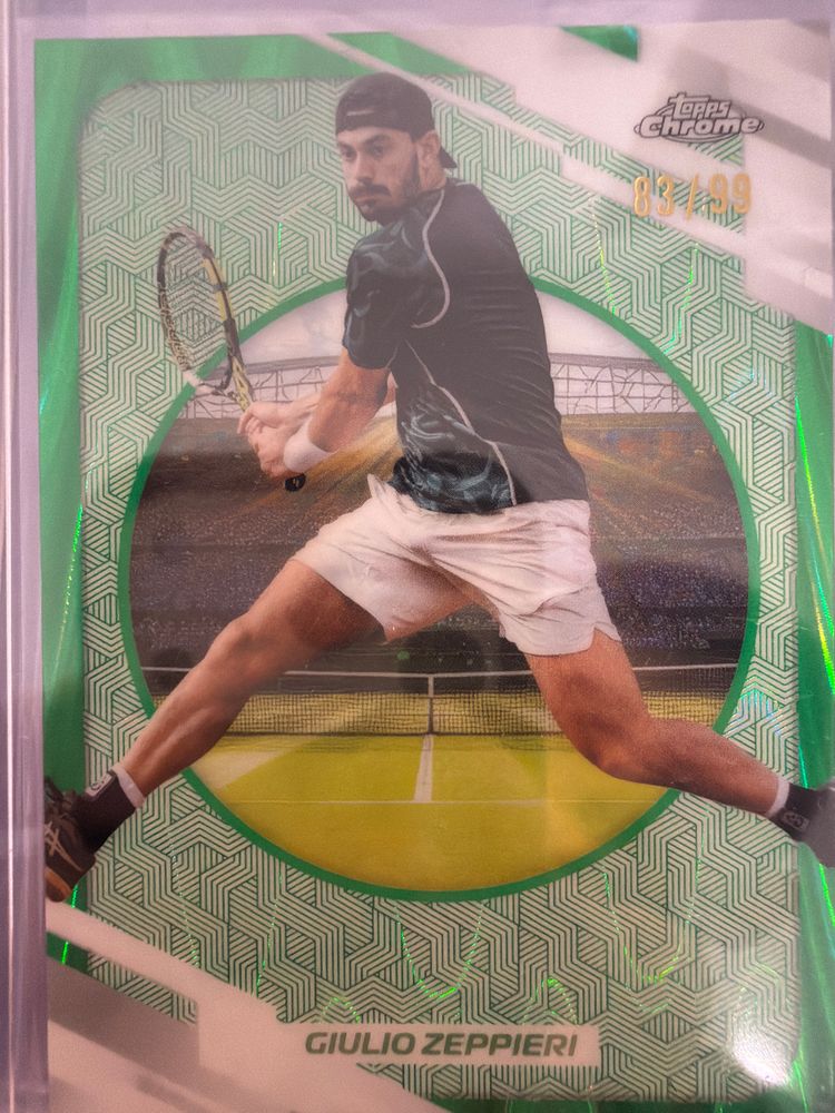 Single Topps chrome tenis 2026 giulio zeppieri /99