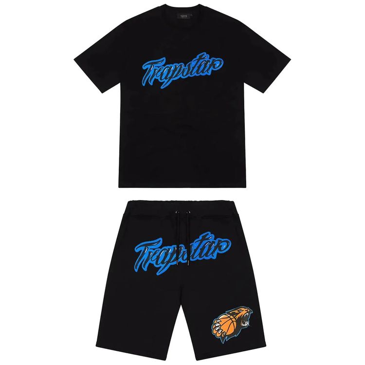 Sourced By CS Trapstar Shooters Airbrush Edition Shorts Set - Black product image