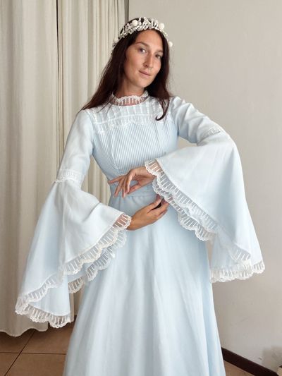 Abito da cerimonia azzurro XS