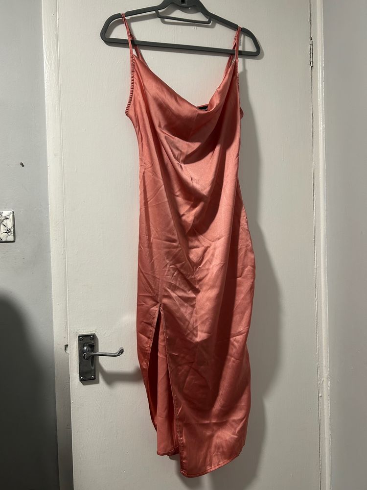 Prettylittlething Satin Slip Dress