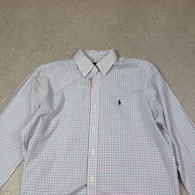 Ralph Lauren Shirt Large White Multicoloured