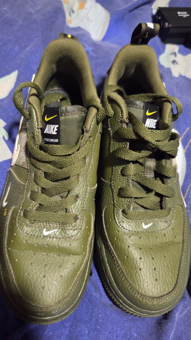Nike Green Sneakers airforce 1 utility  imagen 3