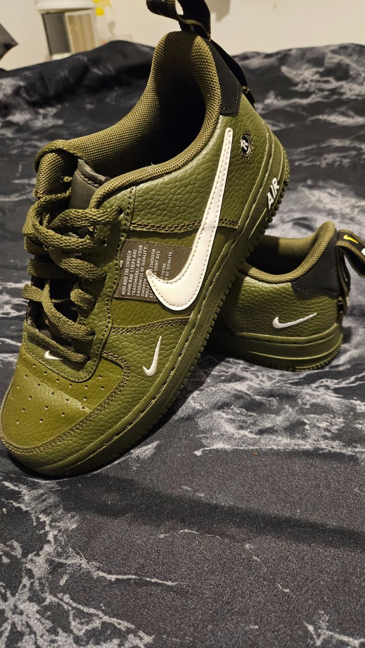 Nike Green Sneakers airforce 1 utility  imagen 2