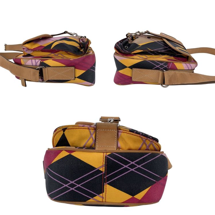 Dior Cloth Crossbody Bag Argyle Graphic Print image 5