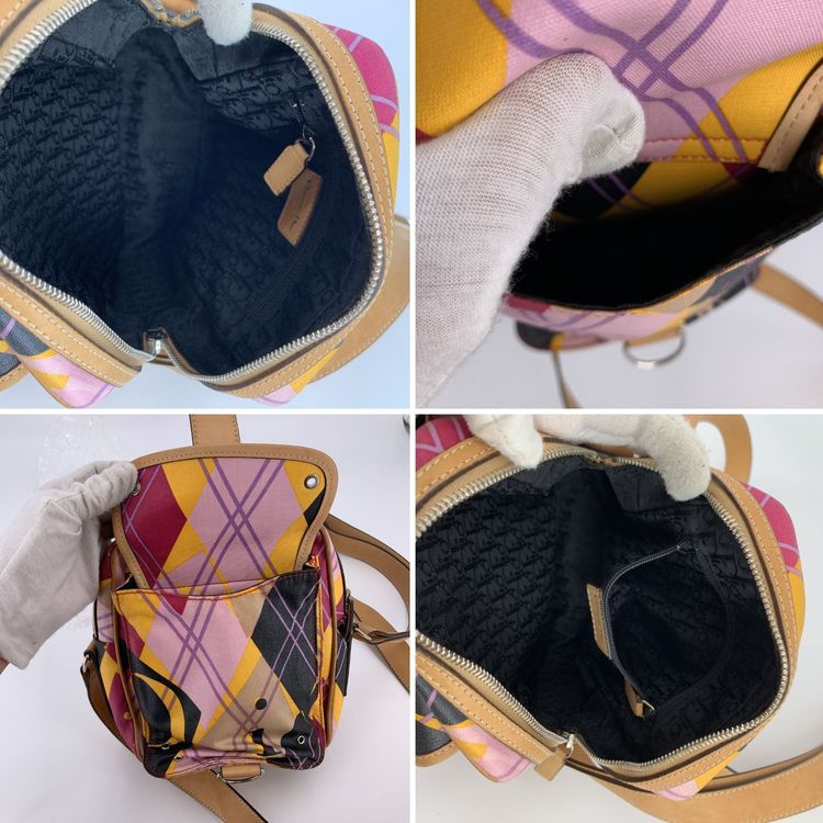 Dior Cloth Crossbody Bag Argyle Graphic Print image 7