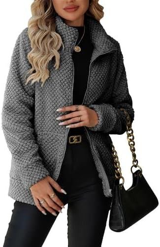 Grey Textured Zip-Up Jacket image 1