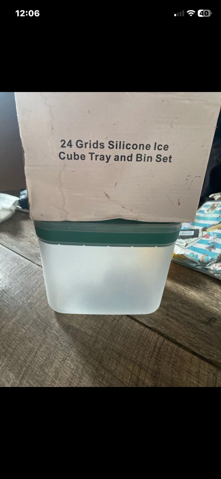 24 Grids Silicone Ice Cube Tray And Bin Set 5