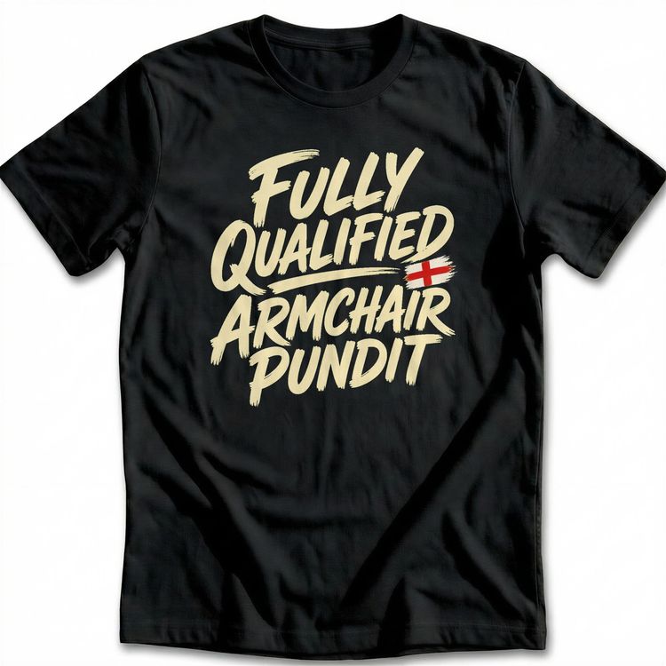 Fully Qualified Armchair Pundit Football T-Shirt US image 5