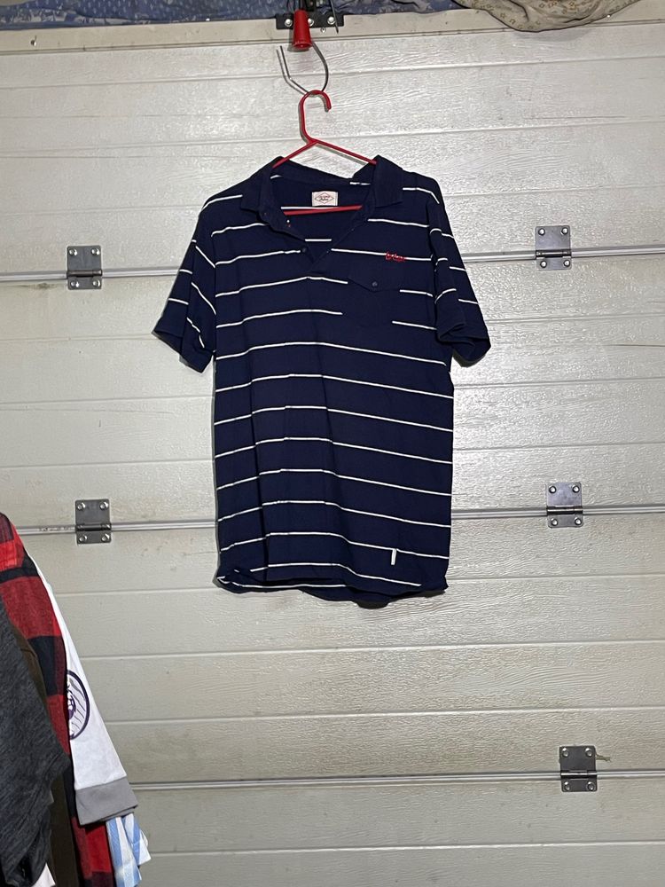 Polo Navy Blue Striped Polo Shirt product image