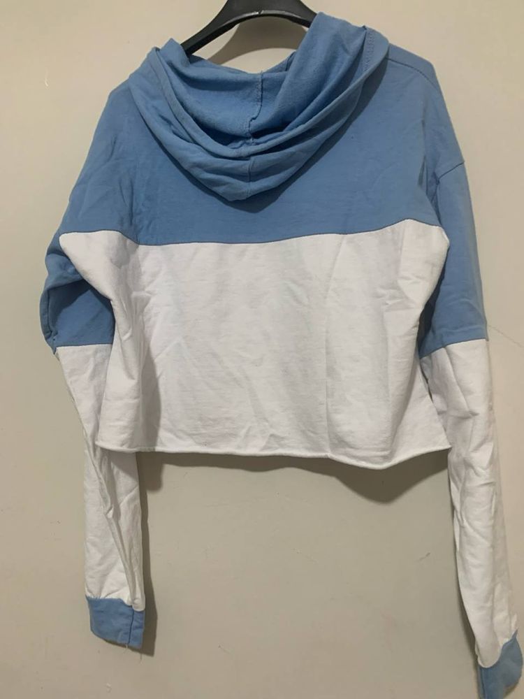 Blue And White Hoodie With Girl Text 4