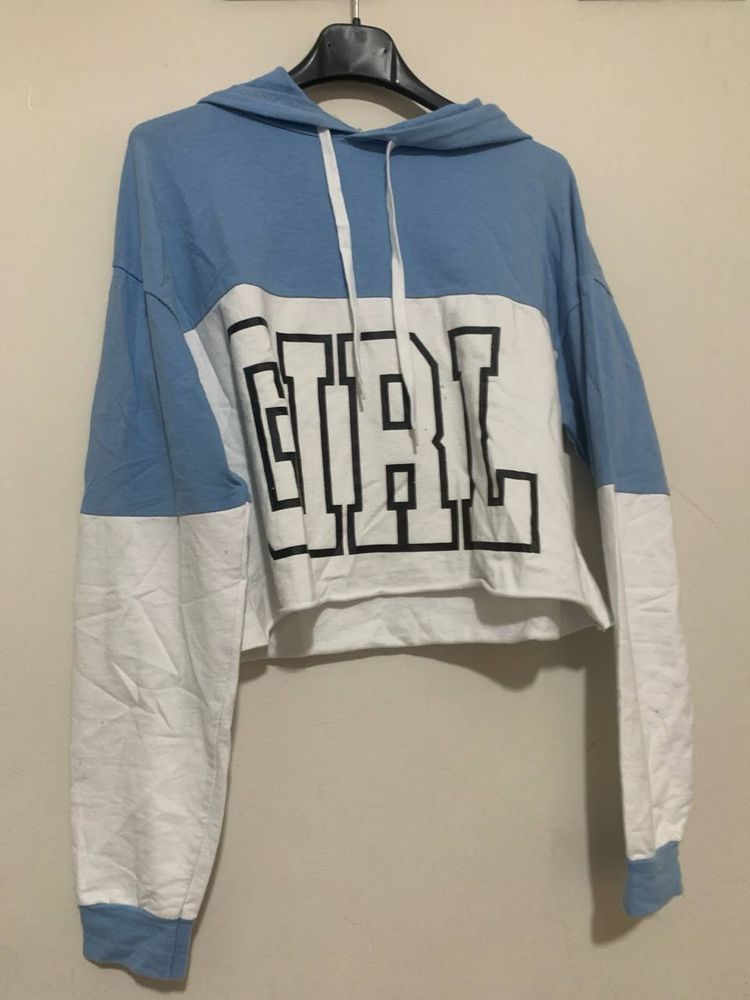 Other Blue And White Hoodie With Girl Text product image