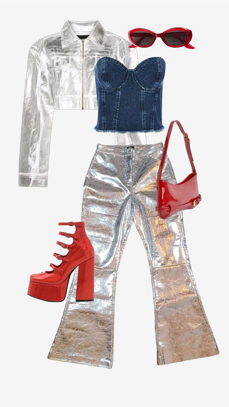 Immagine di Zara Silver Cropped Jacket 7