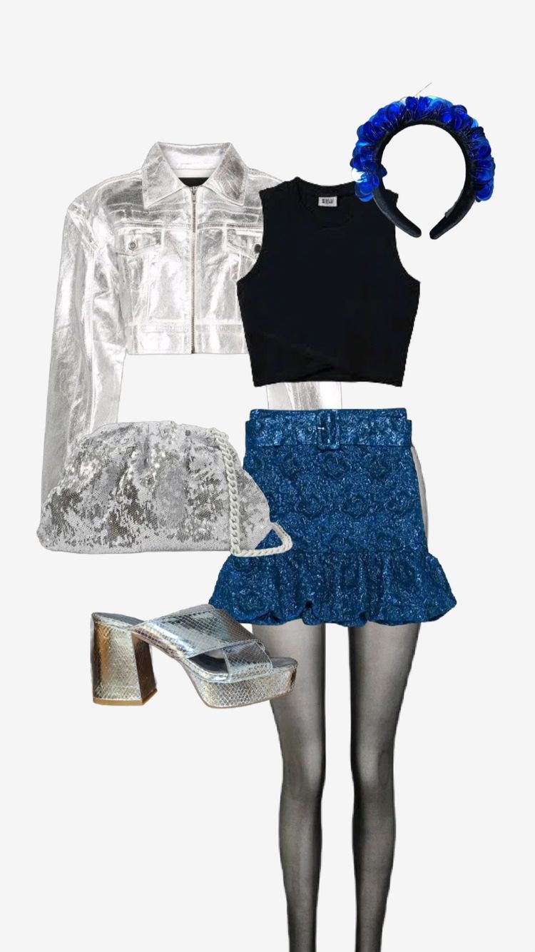 Immagine di Zara Silver Cropped Jacket 9